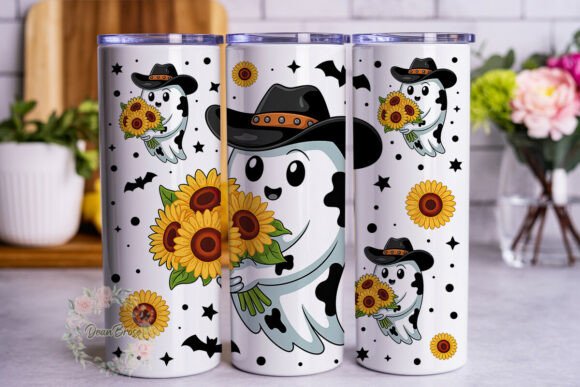 Cowboy Ghost Sunflower Tumbler Wrap Review