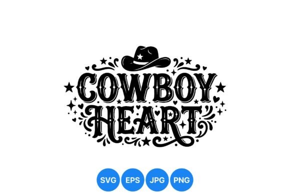 Cowboy Heart Western Design: A Timeless Embroidery Asset