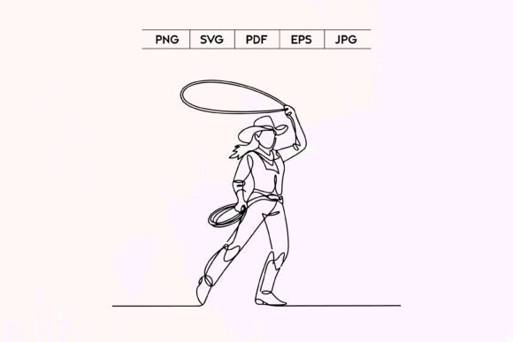 Cowboy Swinging Lasso Line Art Review: A Bold Graphic for Real Projects