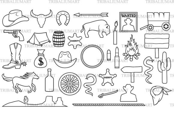 Cowboy Thin Line Icons: A Designer’s Practical Take