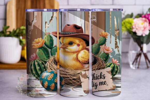 Cute Western Chick Tumbler Wrap Design Review
