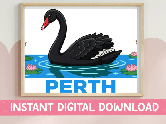 Perth Black Swan SVG Review: Elegance for Embroidery Projects