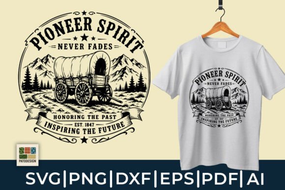 Pioneer Spirit Never Fades SVG Review: A Vintage Design for Real Projects