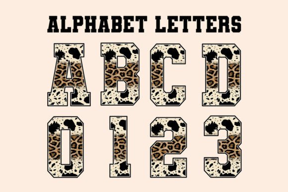 Retro Western Cow and Leopard Alphabet: A Designer’s Perspective