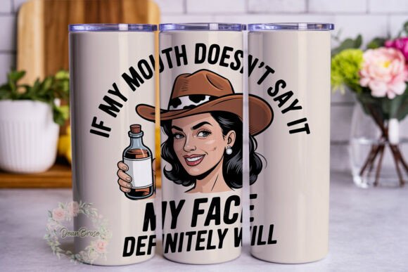 Sassy Cowboy Girl Tumbler Wrap PNG Review for Real Projects