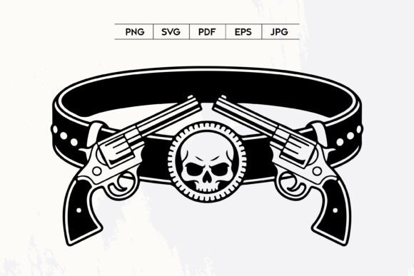Western Skull Revolver Belt Vector Art: A Designer’s Honest Review